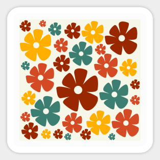 Rainbow Floral Sticker